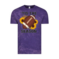 Cloud Purple tis the season football sunflower Vintage Tee - AdoDesignShop