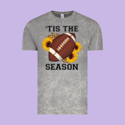 Tis The Season Football Sunflower Vintage Tee Designed By Adodesignshop
