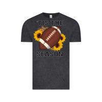 Vintage Black tis the season football sunflower Vintage Tee - AdoDesignShop