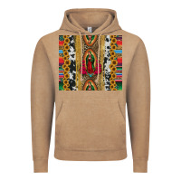 Vintage Coffee lady of Guadalupe Vintage Hoodie - Jasminsmagicworld