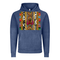 Vintage Denim lady of Guadalupe Vintage Hoodie - Jasminsmagicworld
