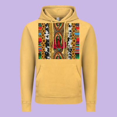 Lady Of Guadalupe Vintage Hoodie Designed By Jasminsmagicworld