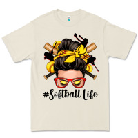 Bone softball life messy bun Premium Tee - Zillion Design Studio