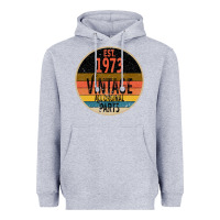 Heather Grey Est 1973 Vintage All Original Parts Heavyweight Hoodie - Bettercallsaul