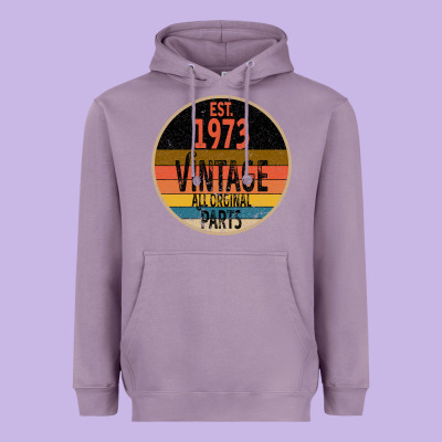 Est 1973 Vintage All Original Parts Heavyweight Hoodie Designed By Bettercallsaul
