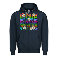 Navy Pride LGBTQ+ Love Wins Zipper Hoodie - BundleAndBundleShop
