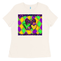 Bone mardi gras hearts Ladies Tee - JahusDesignShop
