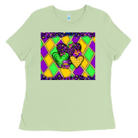 Matcha mardi gras hearts Ladies Tee - JahusDesignShop