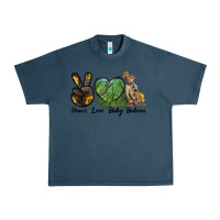 Midnight Navy Peace Love Baby Baboon Urban Heavy Tee - LillyAllenDesigns