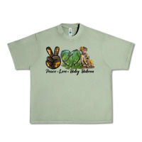 Oil Green Peace Love Baby Baboon Urban Heavy Tee - LillyAllenDesigns