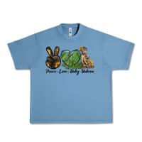 Pebble Blue Peace Love Baby Baboon Urban Heavy Tee - LillyAllenDesigns