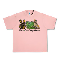 Salmon Peace Love Baby Baboon Urban Heavy Tee - LillyAllenDesigns