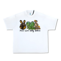 White Peace Love Baby Baboon Urban Heavy Tee - LillyAllenDesigns