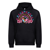Black valentine's day rainbow heart olivia Urban Hoodie - OliviaCreatesArt
