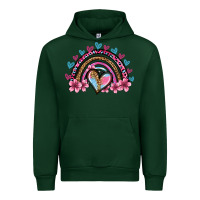 Forest Green valentine's day rainbow heart olivia Urban Hoodie - OliviaCreatesArt