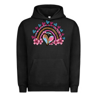 Pigment Black valentine's day rainbow heart olivia Urban Hoodie - OliviaCreatesArt
