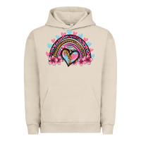 Pigment French Oak valentine's day rainbow heart olivia Urban Hoodie - OliviaCreatesArt
