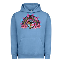 Pigment Pebble Blue valentine's day rainbow heart olivia Urban Hoodie - OliviaCreatesArt