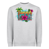 Heather Grey summer mom Heavyweight Sweatshirt - NancyCooperArtShop