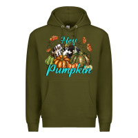 Army Green Hey Pumpkin Premium Hoodie - texasbilliewilder