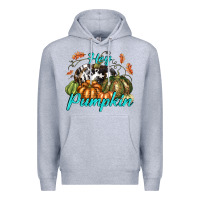 Heather Grey Hey Pumpkin Premium Hoodie - texasbilliewilder