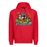 Red Hey Pumpkin Premium Hoodie - texasbilliewilder