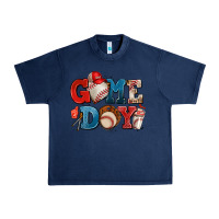 Navy game day baseball Urban Heavy Tee - AdoDesignShop
