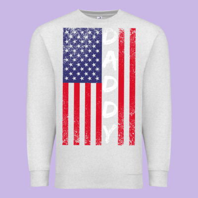 Daddy American Flag Premium Sweatshirt Designed By Bettercallsaul