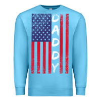 Ocean Blue Daddy American Flag Premium Sweatshirt - Bettercallsaul