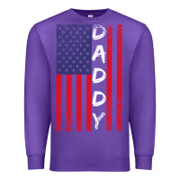 Purple Daddy American Flag Premium Sweatshirt - Bettercallsaul