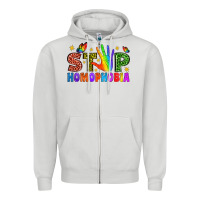 Dove Grey Western Stop Homophobia Zipper Hoodie - BundleAndBundleShop