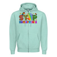 Seafoam Western Stop Homophobia Zipper Hoodie - BundleAndBundleShop