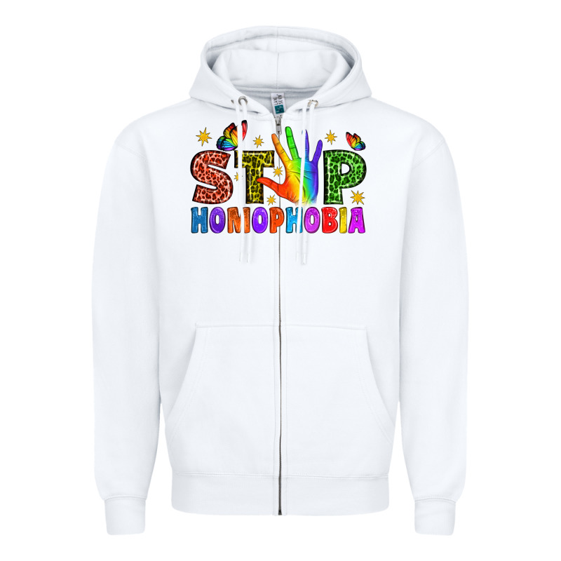 Western Stop Homophobia Zipper Hoodie by BundleAndBundleShop | Teevron
