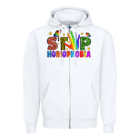 White Western Stop Homophobia Zipper Hoodie - BundleAndBundleShop