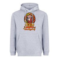 Heather Grey happy thanksgiving gemstone Heavyweight Hoodie - RanaPortraitStore