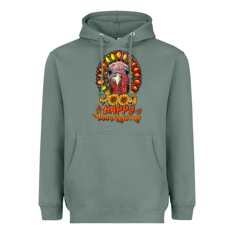 Happy Thanksgiving Gemstone Heavyweight Hoodie by RanaPortraitStore | Teevron