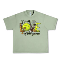 Oil Green for the love of the game tennis Urban Heavy Tee - BarkalooDesign