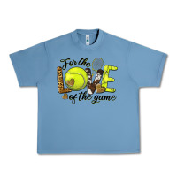 Pebble Blue for the love of the game tennis Urban Heavy Tee - BarkalooDesign