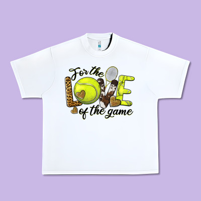 For The Love Of The Game Tennis Urban Heavy Tee Designed By Barkaloodesign