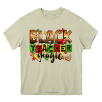 Mossy black teacher magic Heavy Core Tee - Zillion Design Studio