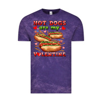 Cloud Purple hot dogs are my valentine Vintage Tee - AdoDesignShop