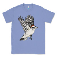 Colony Blue Flying Downy Woodpecker Classic Tee - LillyAllenDesigns