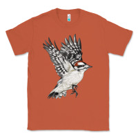 Copper Flying Downy Woodpecker Classic Tee - LillyAllenDesigns