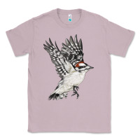 Lilac Flying Downy Woodpecker Classic Tee - LillyAllenDesigns
