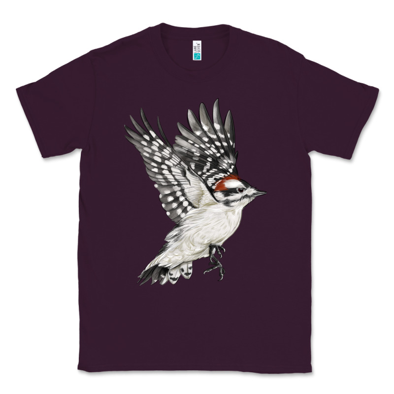 Flying Downy Woodpecker Classic Tee by LillyAllenDesigns | Teevron