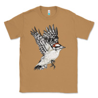 Toasted Coconut Flying Downy Woodpecker Classic Tee - LillyAllenDesigns