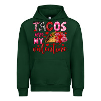 Forest Green tacos are my valentine Urban Hoodie - OliviaCreatesArt
