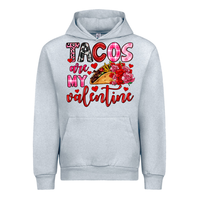 Tacos Are My Valentine Urban Hoodie by OliviaCreatesArt | Teevron