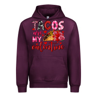 Mauve Wine tacos are my valentine Urban Hoodie - OliviaCreatesArt
