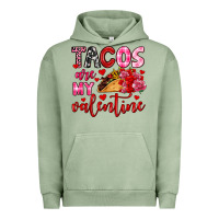 Pigment Oil Green tacos are my valentine Urban Hoodie - OliviaCreatesArt